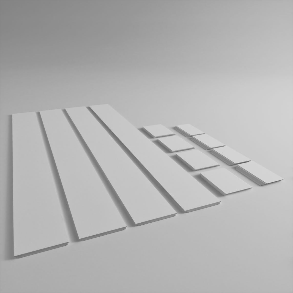 Ekena Millwork 10"W x 9'H Premium Square Non-Tapered Smooth PVC Endura-Craft Column Wrap Kit, Mission Capital & Base