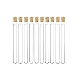 JIANFEI LIANG Laborgefäße 100pcs- 20ml Glas Reagenzglas 16x150mm mit Korken Paket Rohrflasche Labor Chemielabor Tubes Messung, Wissenschaft, Testen, (Size : 20ml)