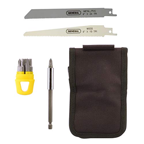 General Tools 14 piece 4-In-1 Multi-Purpose Screwdriver/Saw Set #86014, Compact and Portable For Camping, Car, Home - Thumbnail 2