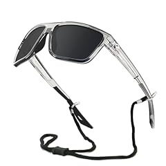 Clear-glossy Frame, Black Feet, Grey Lenses