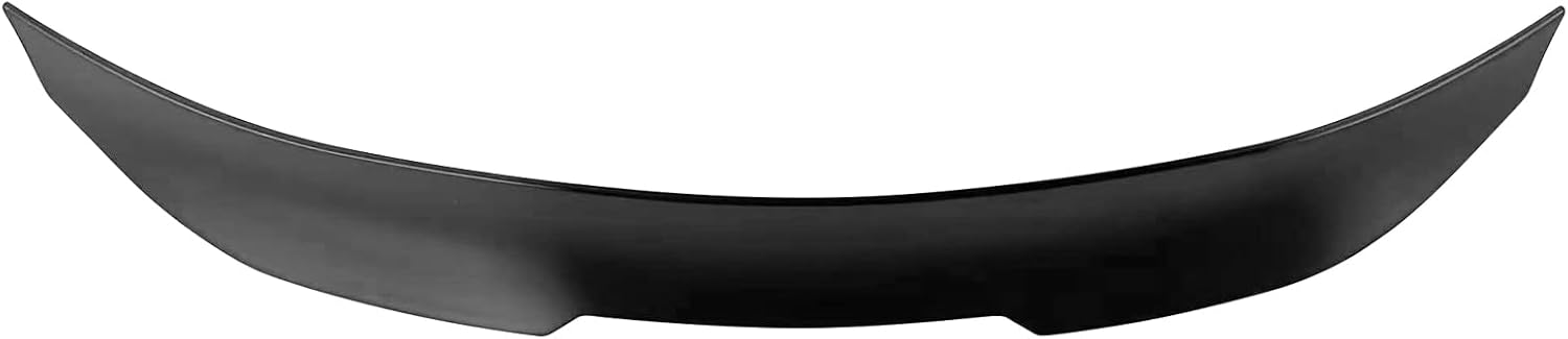 FREEMOTOR802 Compatible with Fits 2008-2013 BMW 1-Series E82 Coupe Trunk Spoiler, PSM Style Gloss Black ABS Plastic Add-on Rear Trunk Lid Spoiler Wing Lip Bodykits