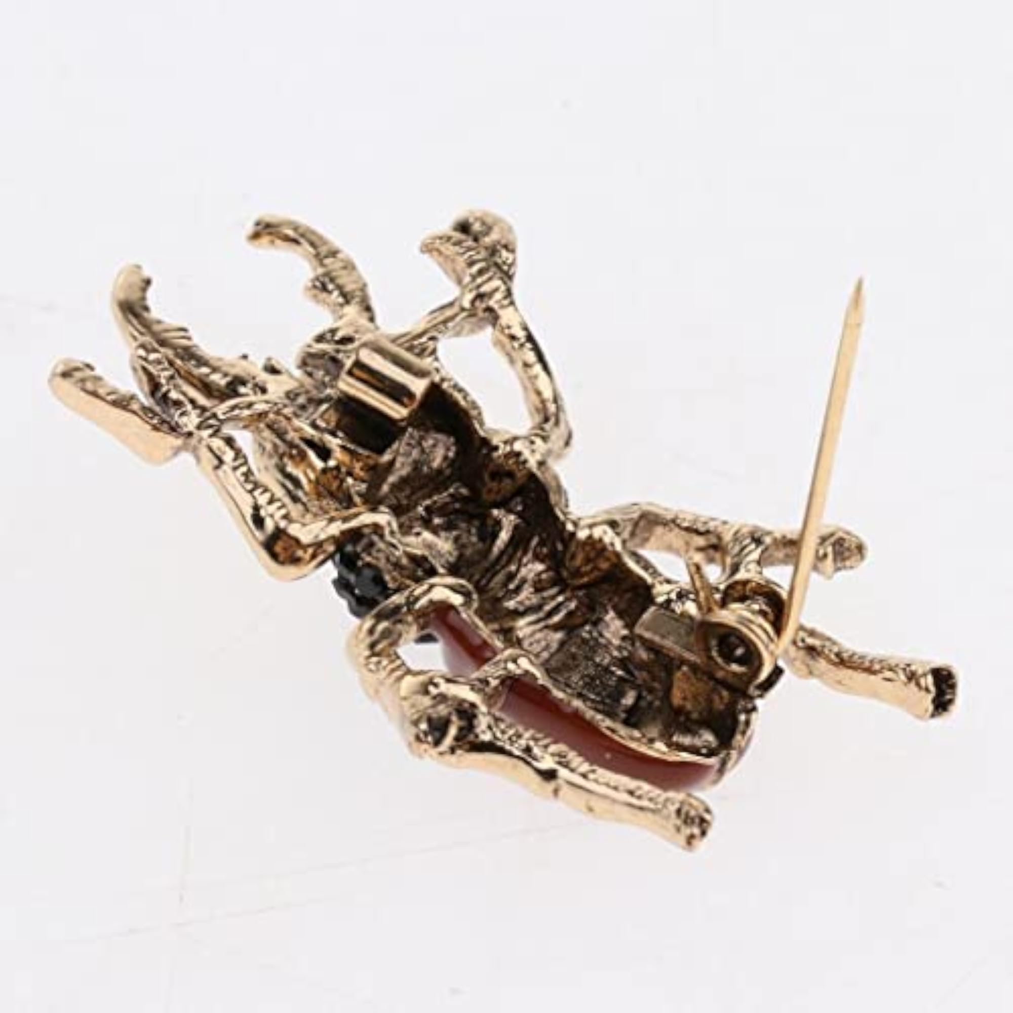 Vintage Insect Brooch Pin, Crystal Enamel Design