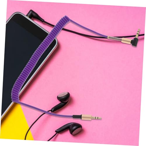 Cable de audio de 3,5mm resistente con conector en ángulo contra roturas 7