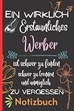 Werber geschenk: Kollegin | Kollege | Notizbuch, Tagebuch, Geburtstags geschenk für Frauen, Männer, Anlass, Urlaub, weißes liniertes Papier. ... Weihnachts geschenk | Valentinsgrüße geschenk