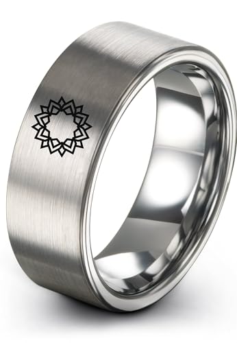 Zealot Jewelry Yoga Sunburst Ring Gift for Yoga Fan Silver