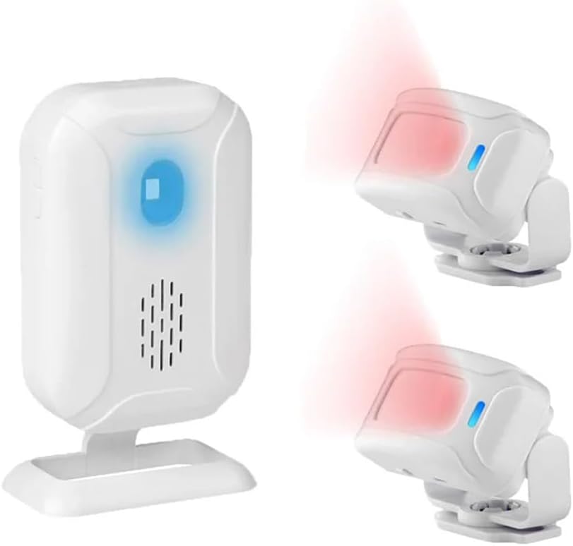 Motion Sensor Doorbell Entry Alert Door Chime for Business Store Office Home DIY Security System, Wireless Alarm Motion Detector Device Welcome Buzzer Monitor Visitor Bell