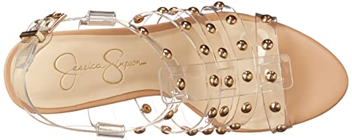 Jessica Simpson Rienne Women's Caged Platform Gladiator Heel Sandal Clear 8 #TOP4