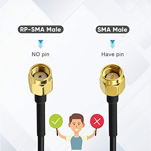 Bingfu Dual Band Wifi 2.4Ghz 5Ghz 5.8Ghz 9Dbi Magnetic Base Mimo Rp-Sma Male Antenna 4-Pack For Wifi Router Wireless Network Card Usb Adapter Security Ip Camera #TOP6