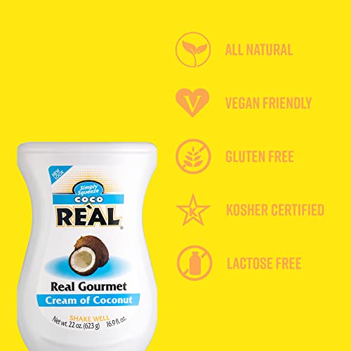 Image of Coco Real, Cream of Coconut, 16.9 FL OZ Squeezable Bottle, Individually Boxed, 16.9 Fl Oz (Pack of 12)