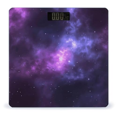 Báscula digital Magic Galaxy Sky Purple para cuerpo hasta 180 kg miniatura 1