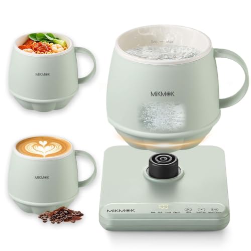 Desk Electric Mug 400ML, Ceramic Glaze Beverage Warmer, 300W Fast Boiling by MIKMOK - Used condition - US$21.79