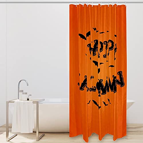 Rideaux de douche d'Halloween au tombé impeccable et finitions sans odeur