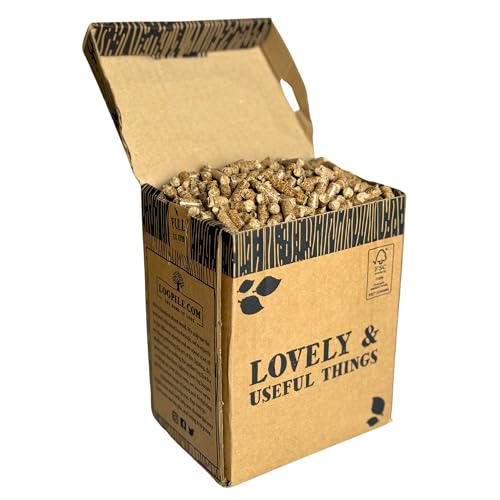Logpile - Hardwood Pellets for Pizza Ovens | 10kg Wood Pellets for Pizza Oven Wood Fired Cooking, BBQ, Fire Pits & Smokers | High Heat & Fast Lighting | Chemical Free, Low Moisture Fuel | Sustainable