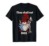Christmas Elf Gnome, Thou Shall Not Pass Candy Cane T-Shirt
