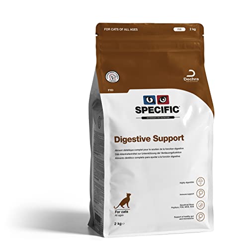 SPECIFIC® Digestive Support (FID) - 2kg - Crocchette per gatti di tutte le età - Rafforza la flora intestinale - Ricco di vitamine e minerali - Arricchito con postbiotici - DECHRA Veterinary Products