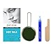 Parissa Hot Wax, Bikini & Brazilian Waxing Kit with Strip Free Hard Wax, 4oz. (120g) Wax, 3 Spatulas, Aftercare Oil