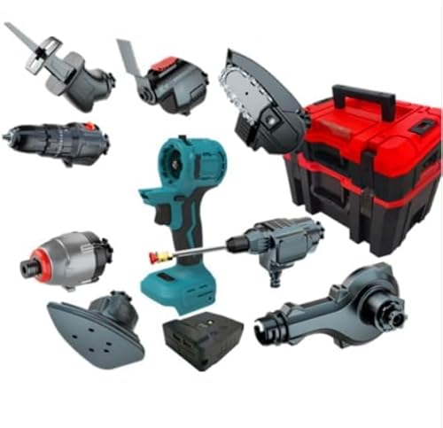 充電式 コードレス 多機能電動工具 diyセット ご注意:電池は含まれません 先端ツール交換可能電動工具セット 家庭用 マキタ 14.4v 18vバッテリに対応可能 ブラシレスモーター インパクトドライバー レシプロソー ウォーターガン ブロワ ミニチェー