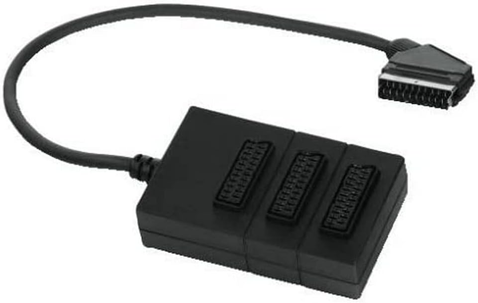 Séparateur Péritel 5 Voies 21 Broches - Mâle Vers 5 Femelles | Connecteur SCART Pour TV, DVD, Console