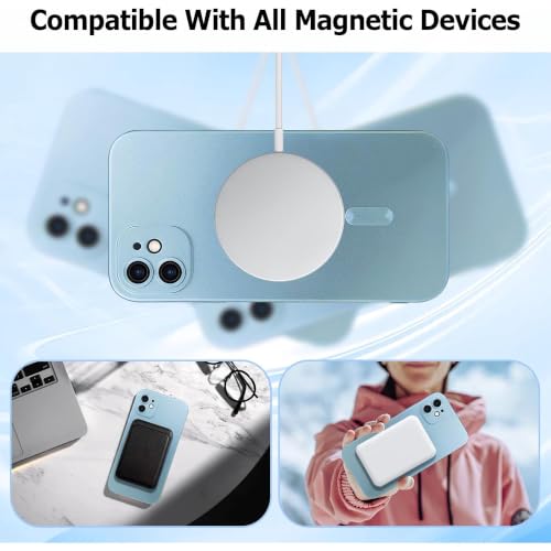 Image of DIZORO Magnetic Case for iPhone 12 Cover [Compatible with MagSafe][Built-in Camera Lens Protector] Slim Soft Silicone Bumper Shockproof Metallic Luster Back Cover Phone Cases (Sierra)