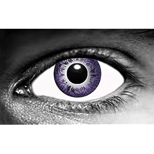 Paire de lentille de contact de couleur Déco Violet (sans correction)