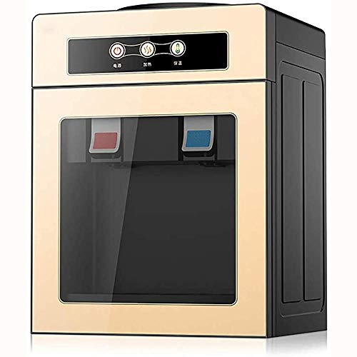 Dispensador de Agua de Escritorio Inteligente multifunción 220V Fuente de Agua Potable eléctrica fría/Caliente/Hielo, para el Dormitorio de la Oficina en el hogar, Ahorro de energía, Amarillo