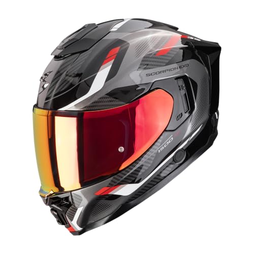 Casque intégral Scorpion Exo-1500 Air Sleek noir gris rouge XS