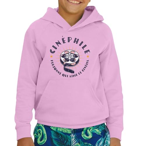 Sweat à capuche enfant cinéphile au look cinéma Hollywood premium