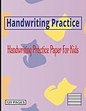 Handwriting practice paper for kids. Practice books for kids.