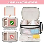 Breast Pump Bag Compatible with Spectra S1 and S2, Breast Pumping Travel Storage Bag with Waterproof Mat for Pumping Essentials and Accessories, Black