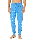 POLO RALPH LAUREN Rib Waistband Knit Sleepwear Joggers Jewel Blue/Cruise Navy/White Aopp XL