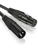 【Weit Verbreitet】 Dieses XLR-Mikrofonkabel ist perfekt kompatibel mit Geräten mit 3-poligem Anschluss. Diese Mikrofonkabel sind weit verbreitet in Mischpulten, Vorverstärkern, Verstärkern, Lautsprechern, Lautsprechern, Studiomonitoren, beweglichen Kopfleuchten, Scheinwerfer, Bühnenbeleuchtung, Mikrofon, Equalizer, Effektor verwendet.