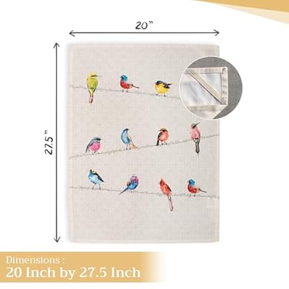 Maison d' Hermine Birdies On Wire 100% Baumwolle 2er-Set Küchentücher 50 cm x 70 cm – Bild 5