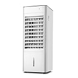 【Enfriador de aire multifuncional】: Las funciones del enfriador de aire incluyen: enfriamiento y humidificación, control remoto inteligente, ahorro de energía, ajuste de la velocidad del viento en tres niveles, purificación de iones negativos, sincronización de 12 horas, suministro de aire de gran angular oscilante, sin ruido , Tanque de agua 7L.