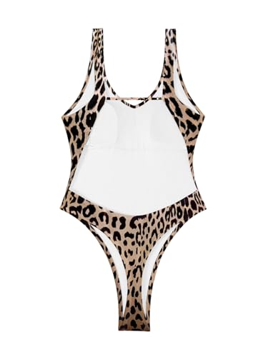 Image of Foxiny Sexy Backless Cheeky High Cut Leg Thong V Neck One Piece Swimsuit