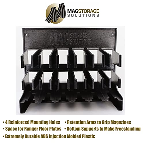 Magstorage Solutions Universal 7.62X39/7.62X51/.308 Magazine Holder, Mount To The Outside Of The Safe Or Any Steel Surface Using The Mag Storage Solutions Mag Holder Attachment Kit (Sold Separately) #TOP2
