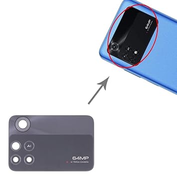 Galaxy Spares Glass of Camera for Xiaomi MI Poco (Pocophone) M4 Pro (4G) Camera Lens