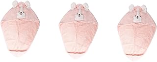 Touca De Cabelo Seco Desenhos Animados 3Pcs Toalha Seca De Cabelo Secagem Rápida Chapéu De Secagem Rápida Toalha De Microfibra De Secagem Rápida Para Cabelo Meninas Chapéu De