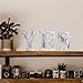 WOODOUNAI 8 Inch Rustic White Wood Letters Unfinished Wood Letters for Wall Decorative White Retro Standing Letters Sign Board Decoration for Craft Home Party Projects (E)