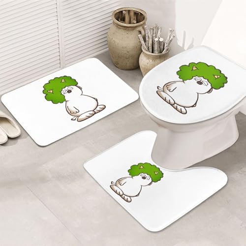 バスマット スヌーピー おしゃれ かわいい アニメ トイレマット 便座カバー 3点セット 滑り止め バスセット 人気 漫画 吸水 防臭 洗える 速乾 50x80cm