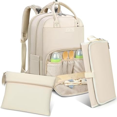 NEWHEY Baby Changing Backpack with Portable Mat Cover