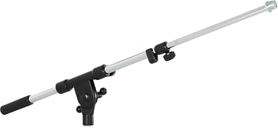 K&M Stands 21110 Two Piece Telescoping Boom Arm with T-Bar Locking Screw - Chrome