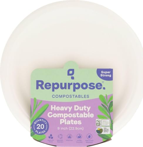 Repurpose, 9" Eco-Dinner Plates, 20 Count