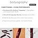 Bodyography Jet-Black Lengthening & Curling Mascara | Dual-Sided Silicone Comb Wand for Volume & Lift | Infused with Provitamin B5 for Conditioning | Smudge-Free, Flake-Free, Buildable Formula