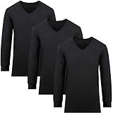 [fun.] WARMACTIVE メンズ Vネック 3枚セット BLACK L 帝人フロンティア企画