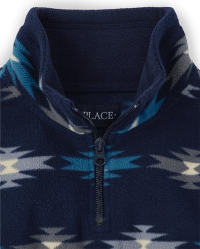 Image of The Children's Place Boys' Warm Fleece Quarter Zip Pullover