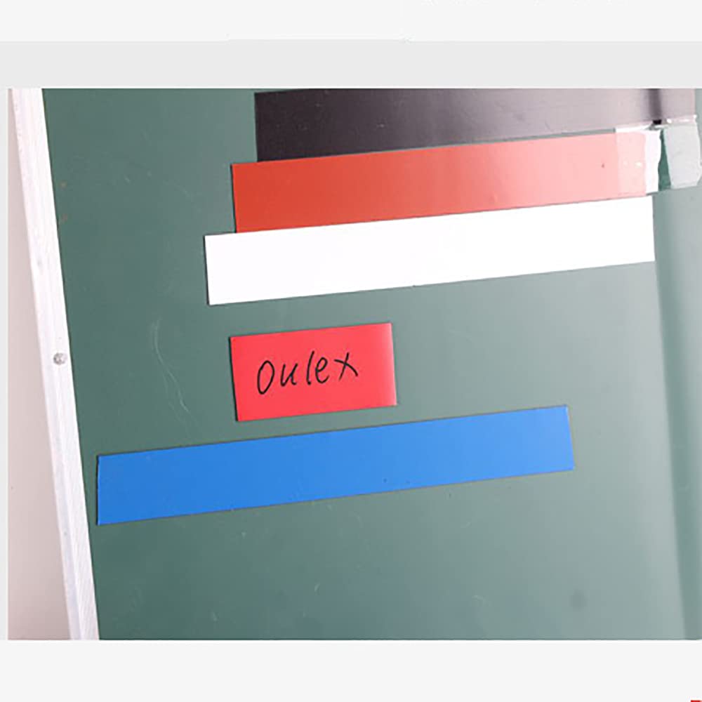 Taśma magnetyczna w rolce, kolorowe paski magnetyczne, suchościeralna tablica graficzna / 40 mm x 90 m taśma do oznaczania linii półek (niebieska)
