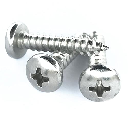 Blechschrauben 4,8 x 22 mm VA 25 Stück DIN 7981 Kreuzschlitz PH Edelstahl A2 V2A Linsenkopf | norm-genau® Cover
