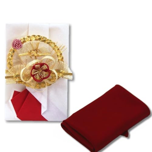 Amazon | 結納金だけの結納品(金封・祝儀袋)【花の舞】(Red)袋のみ