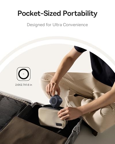 Image of Baseus PicoGo Series 2-in-1 Magnetic Wireless Charger Qi2 67W Cosmic Black (USB-C to USB-C 100W Cable Included)