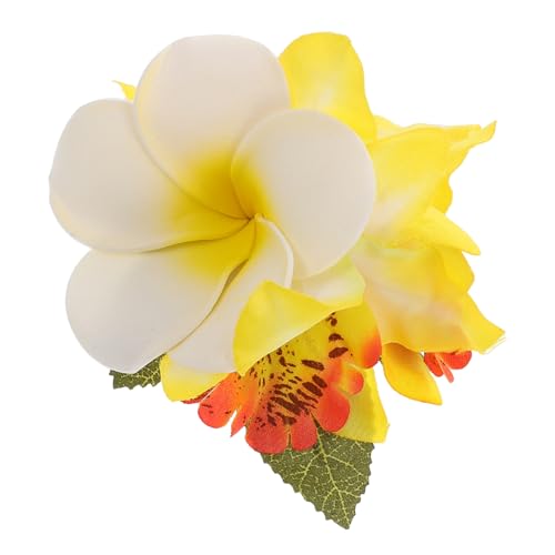 Pince cheveux plumeria hawaïenne en fleur artificielle pour femme